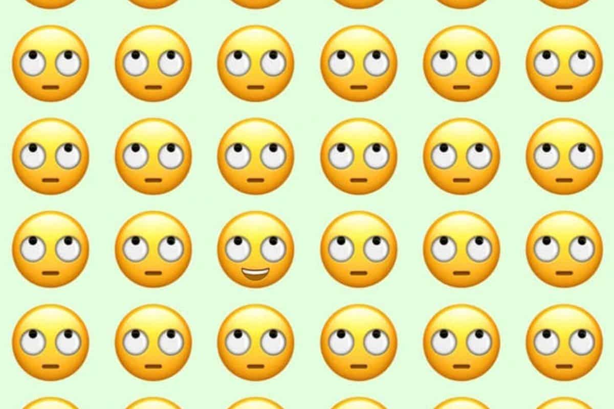 Desafio visual do emoji diferente. Fonte: Jagran Josh.