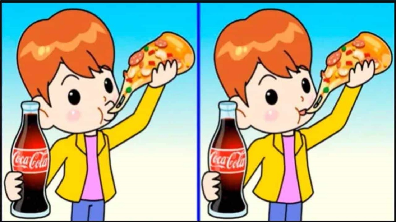 desafio visual teste menino pizza