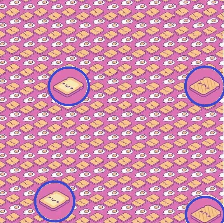 Raciocínio Lógico: teste sua habilidade visual encontrando os pães Raciocínio Lógico: teste sua habilidade visual encontrando os pães
