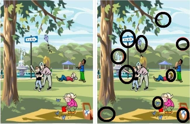 Teste de QI: você é capaz de encontrar 10 diferenças entre as imagens em 25 segundos? teste de QI encontre 10 diferenças solução