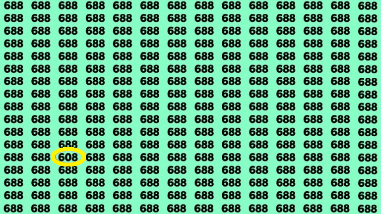 Teste de QI: você é capaz de encontrar o número 608 em 15 segundos? teste de QI encontre o número solução