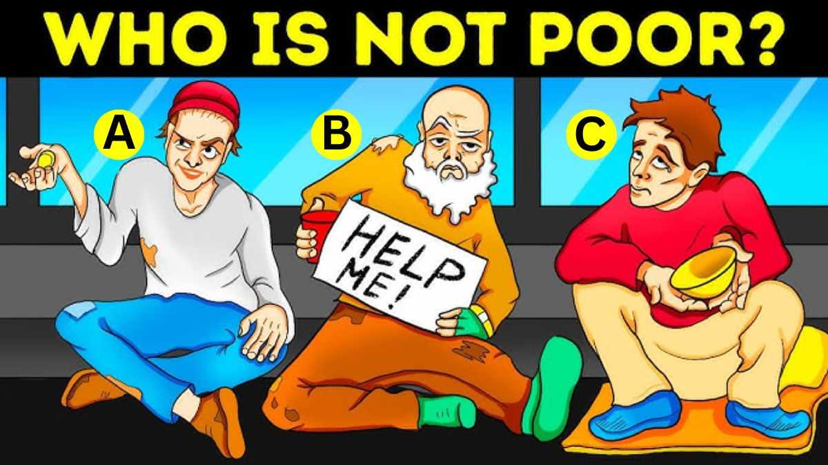 teste de qi quem nao e pobre na imagem Teste de QI: quem não é pobre na imagem. Fonte: Jagran Josh.
