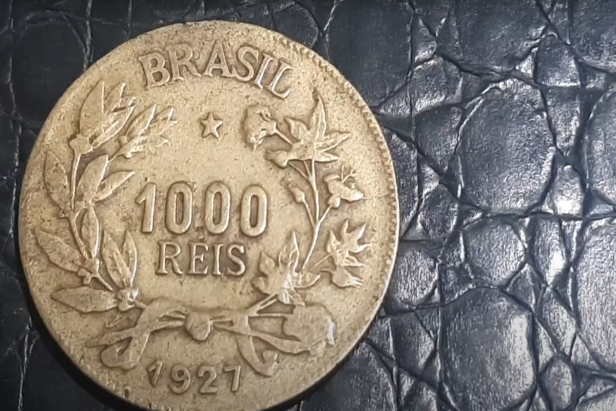 Valor da moeda de 1.000 réis