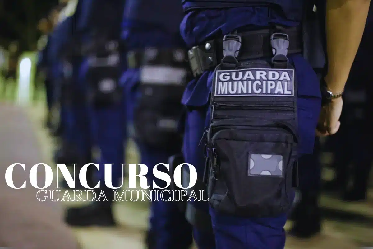 Guarda Municipal em formação durante concurso público