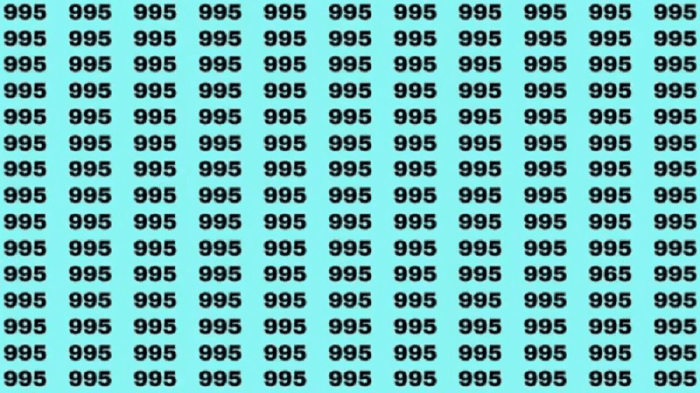 Desafio Visual: você é capaz de encontrar o número 965 em 15 segundos? desafio visual encontre o número 965