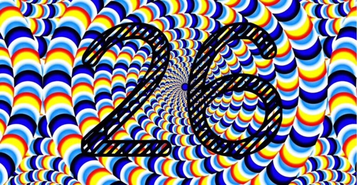 Desafio Visual – Encontre o Número Oculto na Ilusão de Ótica Solução do desafio visual colorido com padrões espirais que criam um efeito de movimento.