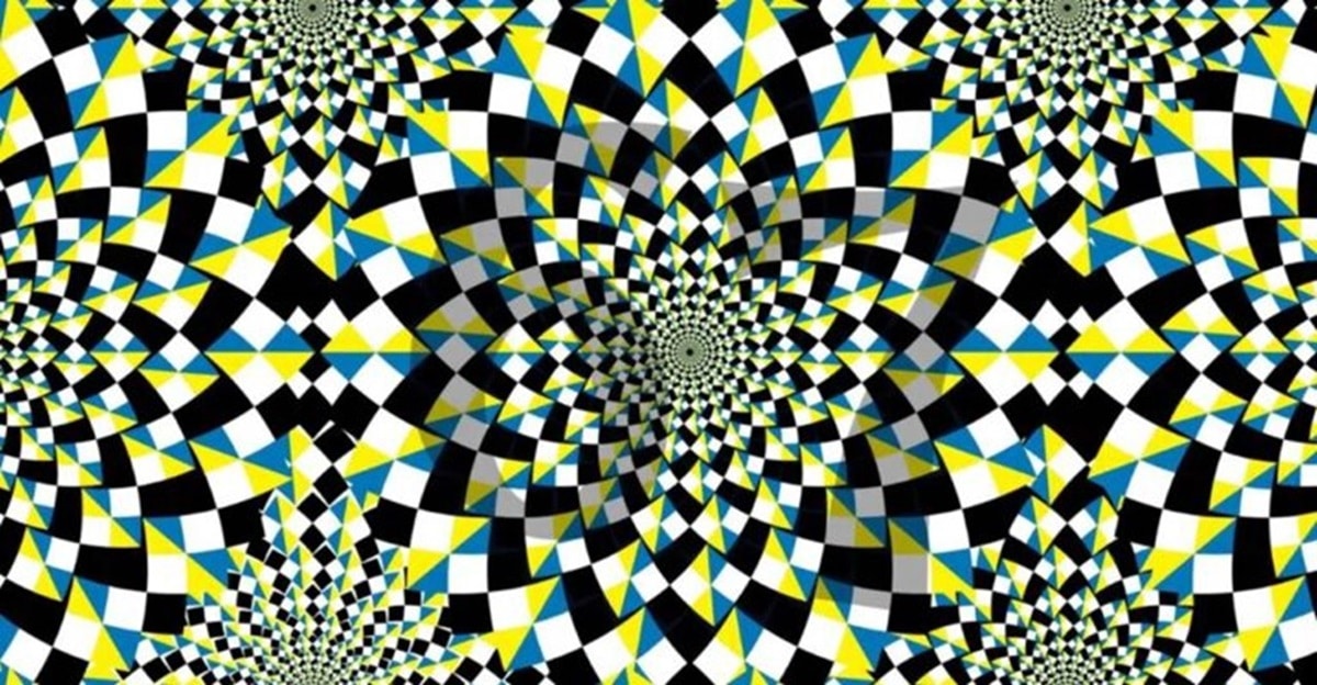 Ilusão de Ótica – Você Consegue Descobrir o Número Escondido? Padrões geométricos coloridos que criam um efeito visual de movimento e profundidade.