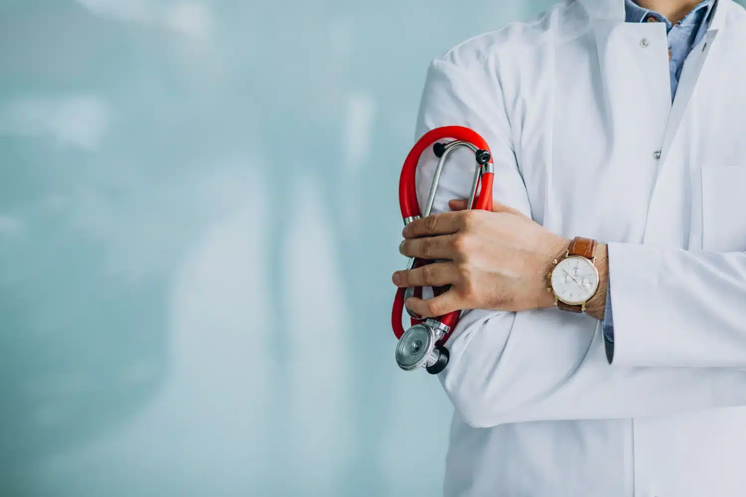 Médico Doutor: Profissional da área da saúde Médico com estetoscópio, representando os doutores na área da saúde.