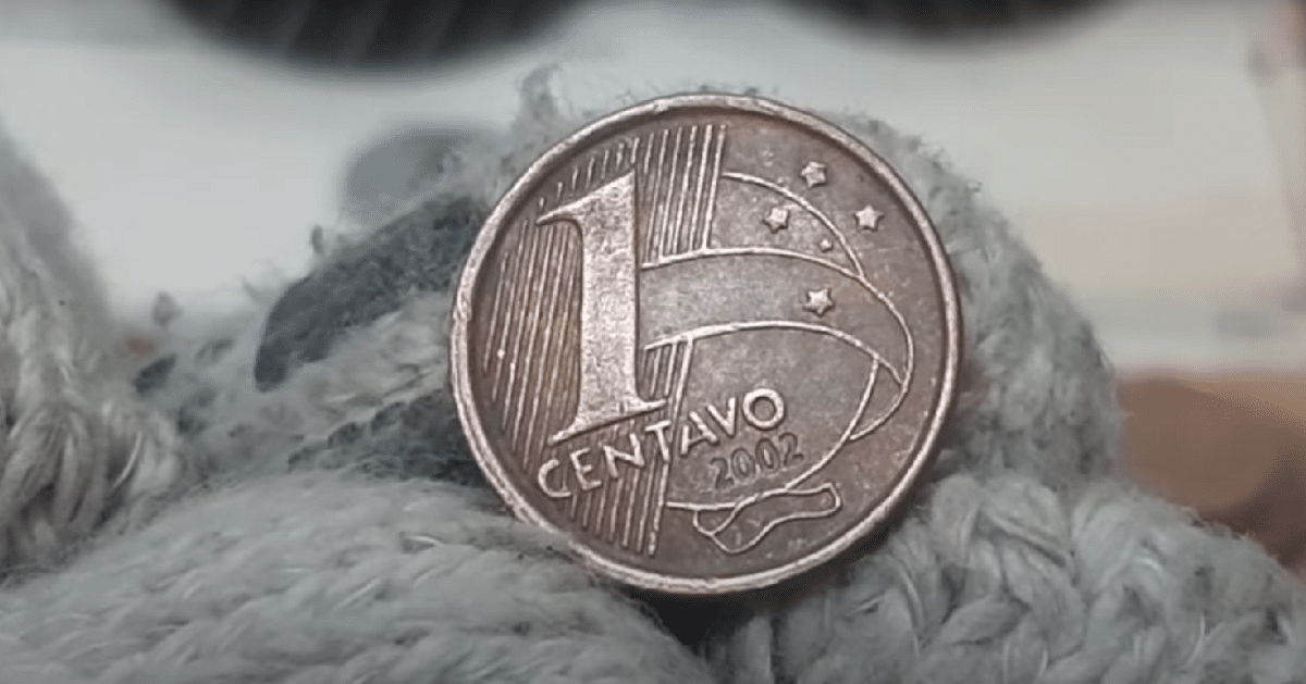 Imagem de uma moeda de 1 centavo, que pode ser mais valiosa que seu valor nominal."