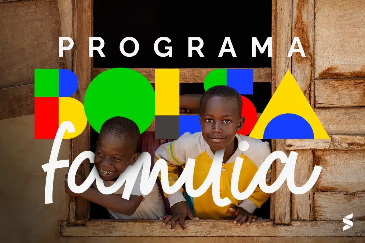 Pagamento unificado do Bolsa Família beneficia milhares de famílias. Crianças sorrindo ao lado do logo do Bolsa Família, simbolizando a distribuição de benefícios.