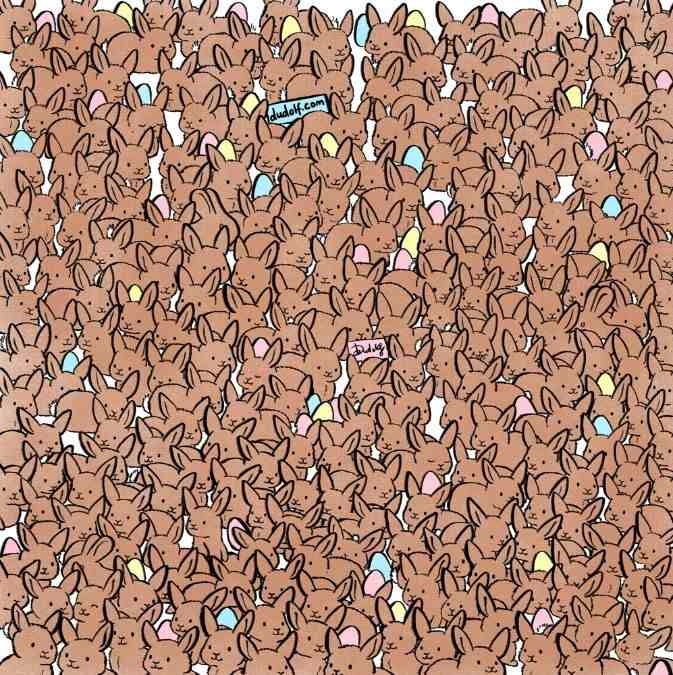 desafio visual encontre os coelhos Desafio visual - Encontre os 3 coelhos na imagem. Fonte: Jagran Josh.