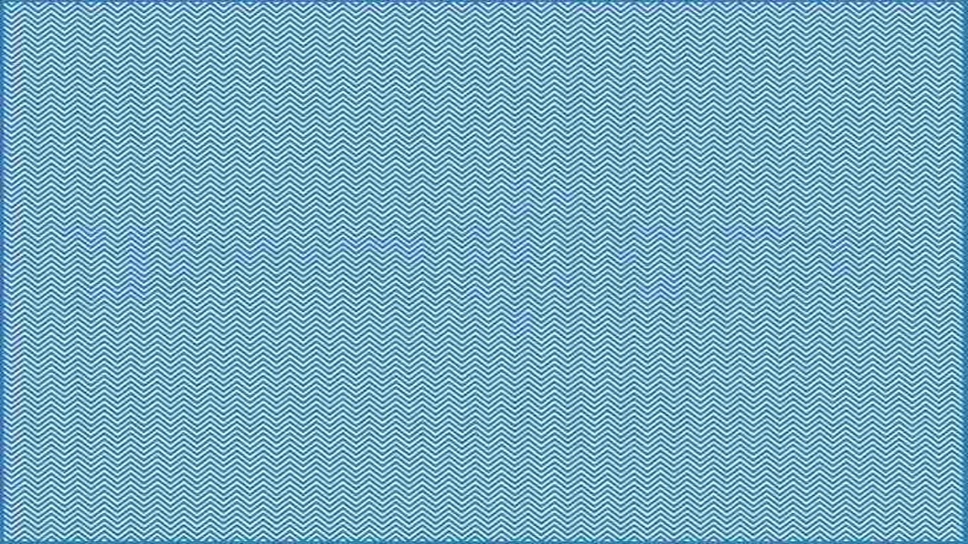Teste visual com padrão de zigue-zague em tons de azul, com um design visualmente intrigante.