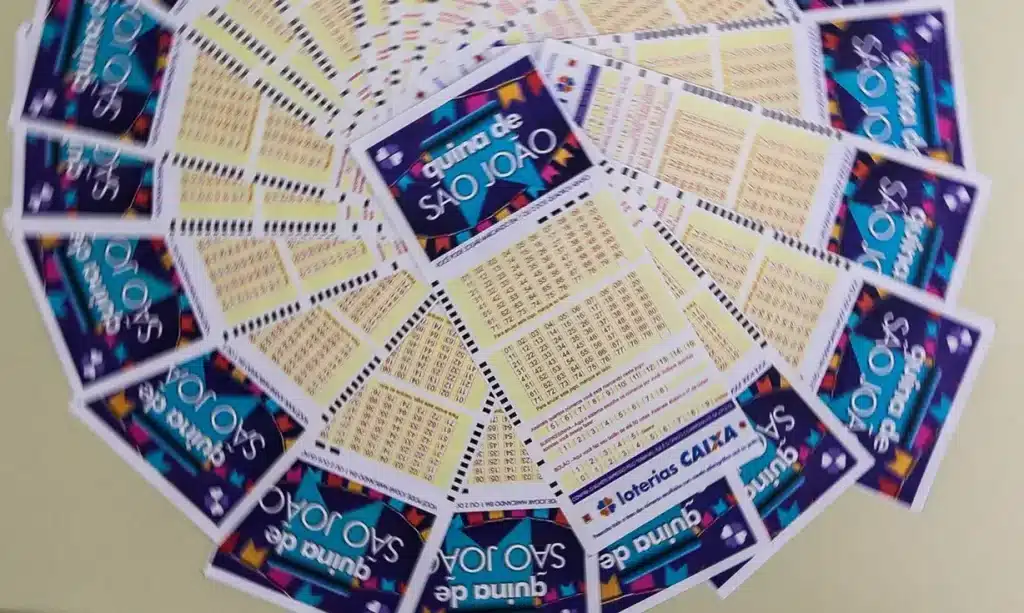 Volantes da Quina de São João para apostas Volantes da Quina de São João prontos para apostas, ilustrando opções de como participar da loteria.