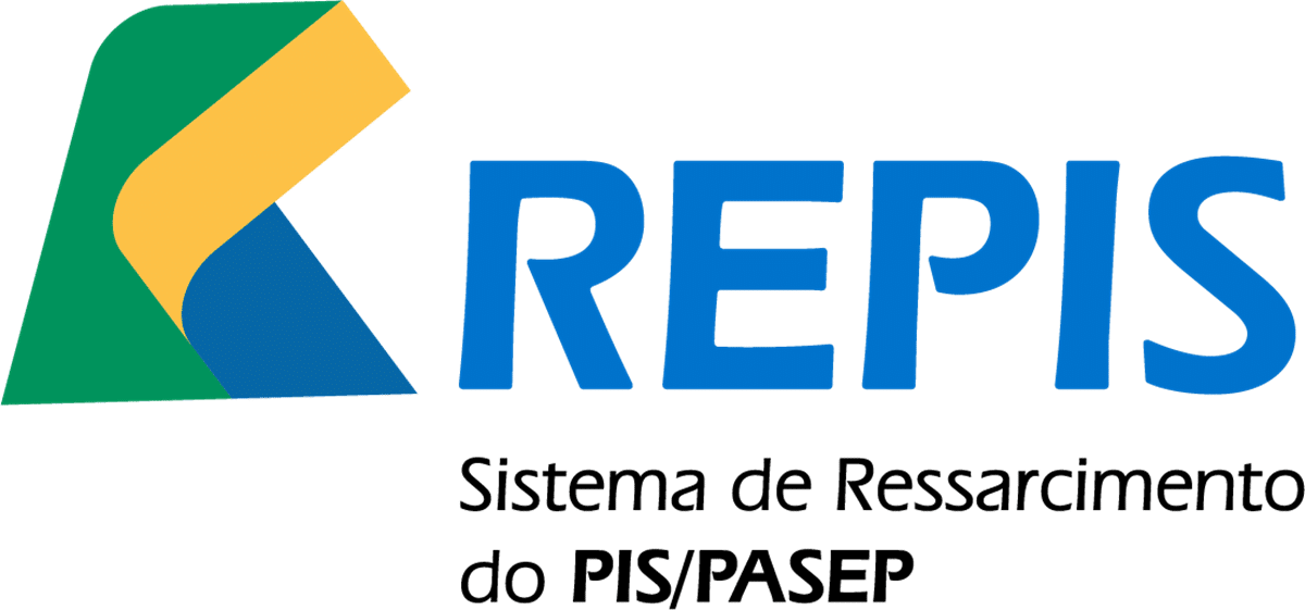 Fundo PIS/Pasep libera R$ 2.800 para trabalhadores Logo oficial do REPIS Sistema de Ressarcimento do PIS/PASEP com triângulo colorido verde amarelo e azul
