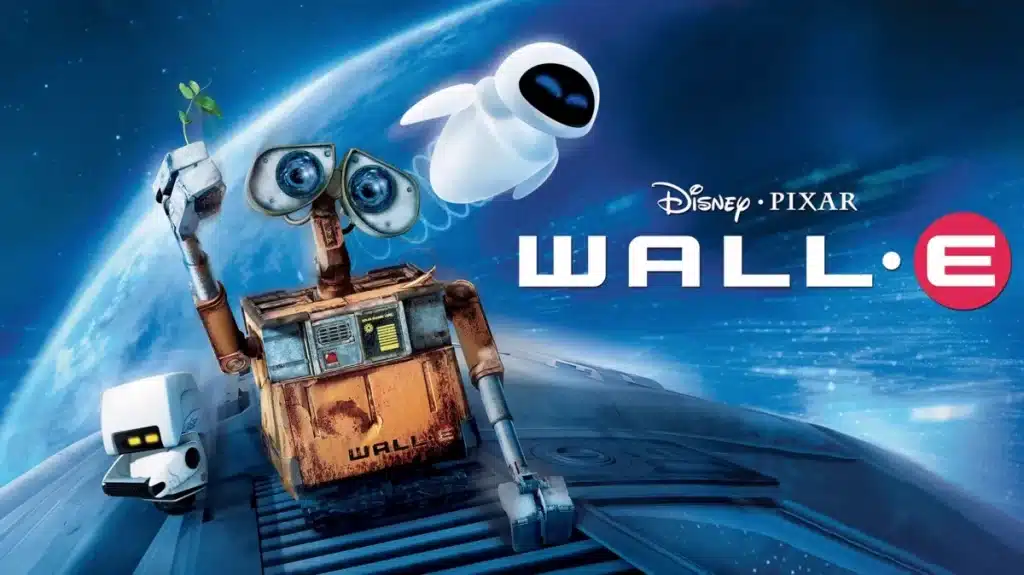 Cartaz do filme "WALL-E", com os robôs WALL-E e EVE, sugerido como repertório para a redação do Enem 2025. Cartaz do filme "WALL-E", com os robôs WALL-E e EVE, sugerido como repertório para a redação do Enem 2025.
