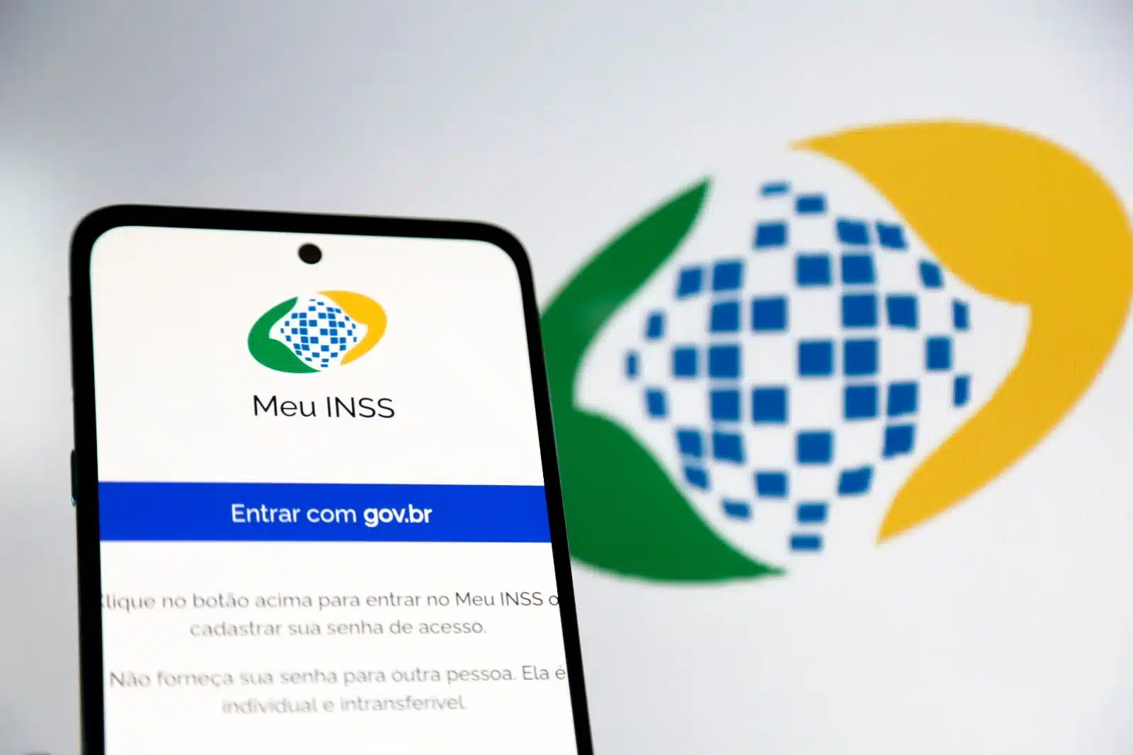 Meu INSS - Acesso ao Extrato de Pagamento Tela do aplicativo Meu INSS com opção para acessar extrato de pagamento digitalizado