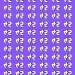 Padrão contínuo com símbolo branco abstrato repetido sobre um fundo roxo vibrante.