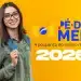 Jovem estudante com mochila ao lado do logotipo Pé-de-Meia e texto Conta Gov para o Pé-de-Meia 2026.