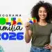Programa Bolsa Família 2026: mulher exibe cartão do benefício.