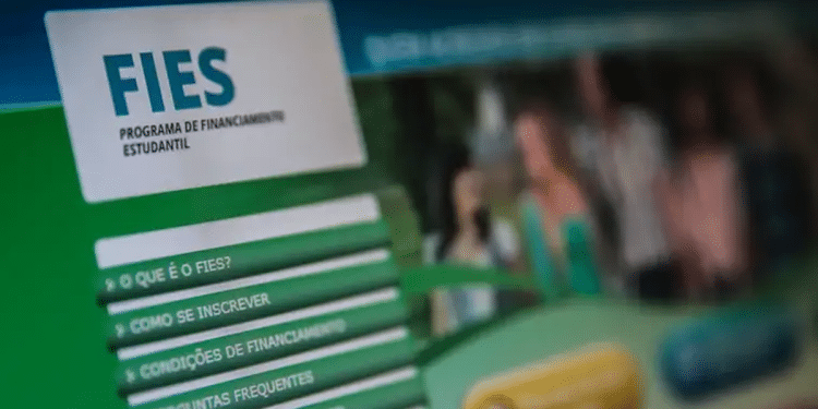 Site do Fies 2026 – Programa de Financiamento Estudantil com vagas remanescentes