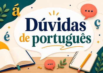 Imagem ilustrativa da editoria Dúvidas de português para explicar a conjugação correta do verbo caber em frases como “eu caibo aqui”.