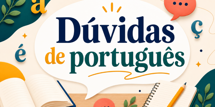 Imagem ilustrativa da editoria Dúvidas de português para explicar a conjugação correta do verbo caber em frases como “eu caibo aqui”.