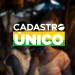 Logotipo do Cadastro Único sobre imagem de uma mulher com uma criança no colo, representando a ação para inscrição e atualização dos dados.