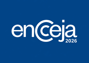 Logo do Encceja 2026 em fundo azul
