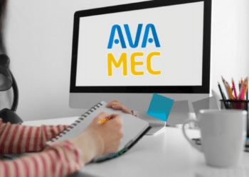 Plataforma Avamec em uso para estudos online.