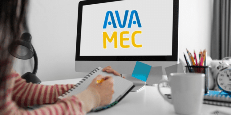 Plataforma Avamec em uso para estudos online.