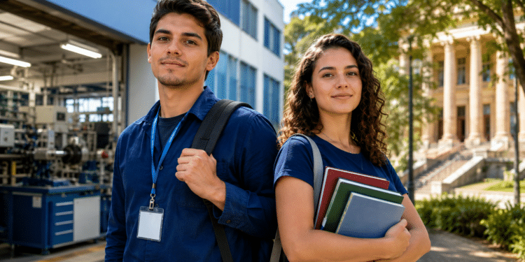 Estudantes representam as diferenças entre curso tecnólogo e bacharelado.