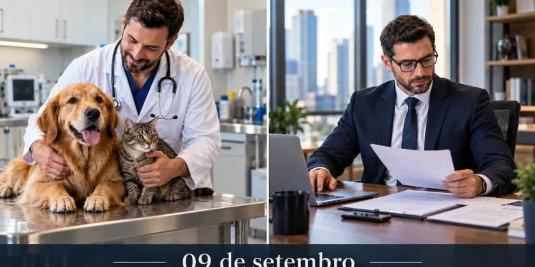 Dia do Médico Veterinário e do Administrador celebrado em 9 de setembro com profissionais das duas áreas.