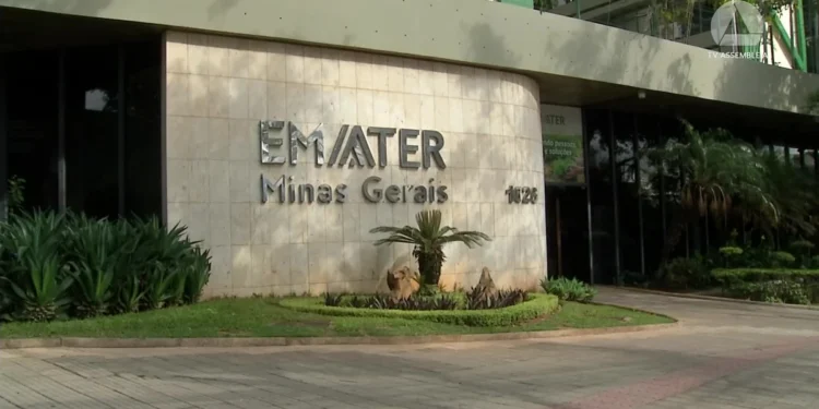 Fachada da Emater-MG, que abriu concurso com 120 vagas para níveis médio, técnico e superior.