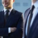 Advogados em traje social representando a especialização profissional em Direito e cursos de pós-graduação jurídica.