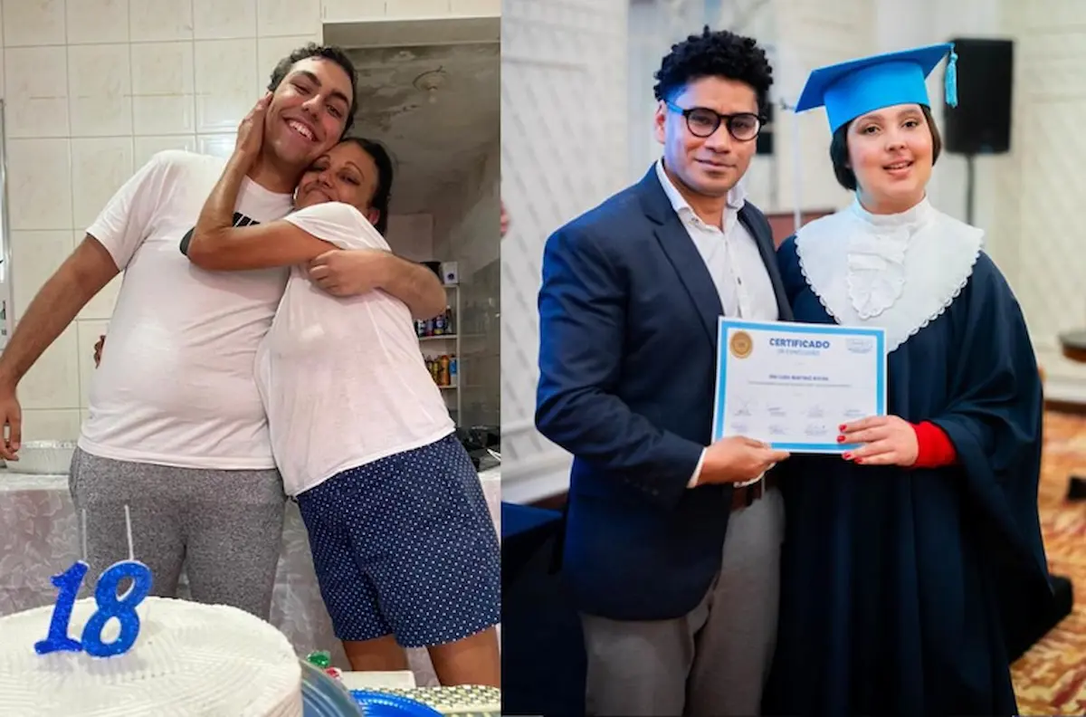 Ana Clara e João Paulo, estudantes que realizaram o Enem com apoio da classe hospitalar.
