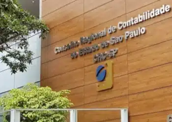 Fachada do CRC-SP Conselho Regional de Contabilidade de São Paulo.
